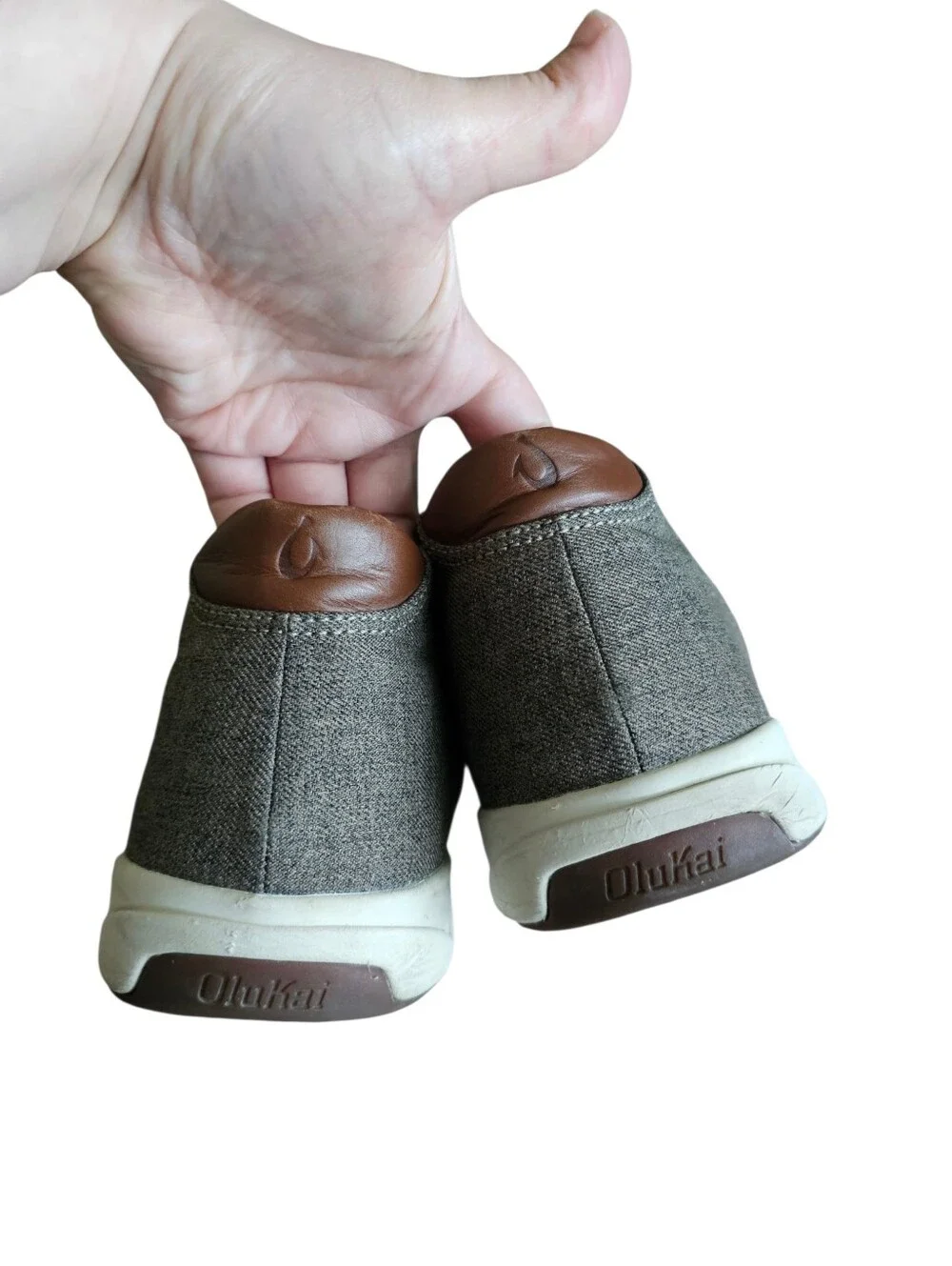 OluKai Nana Hele Wai'apo  Dusty Olive Waterproof shoes Chukka Boots Size 12